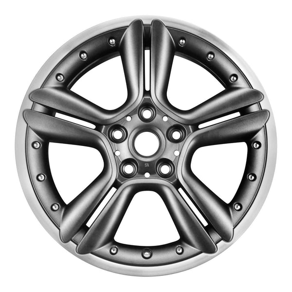 2013 mini cooper wheel 18 machined charcoal aluminum 5 lug w71491mc 3