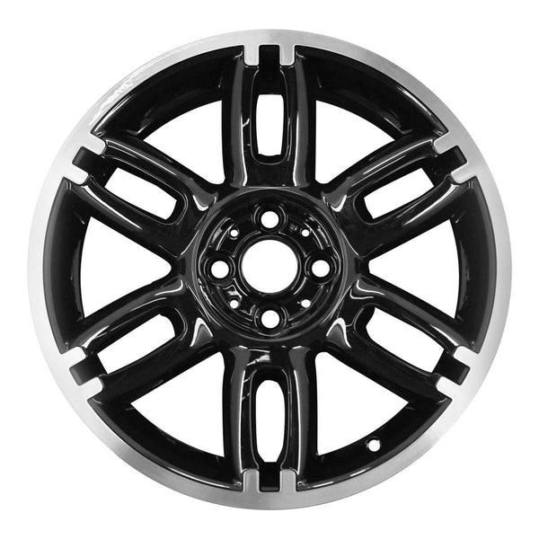 2012 mini cooper wheel 17 machined gloss black aluminum 4 lug w71500mb 5