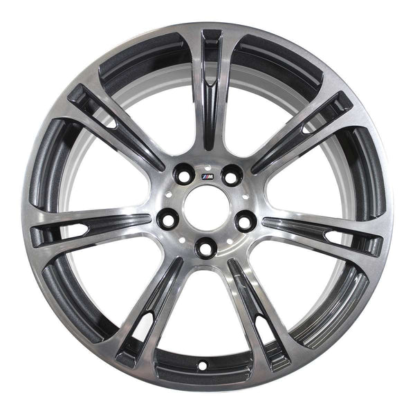 2012 bmw m6 wheel 19 polished charcoal aluminum 5 lug w71575pc 1