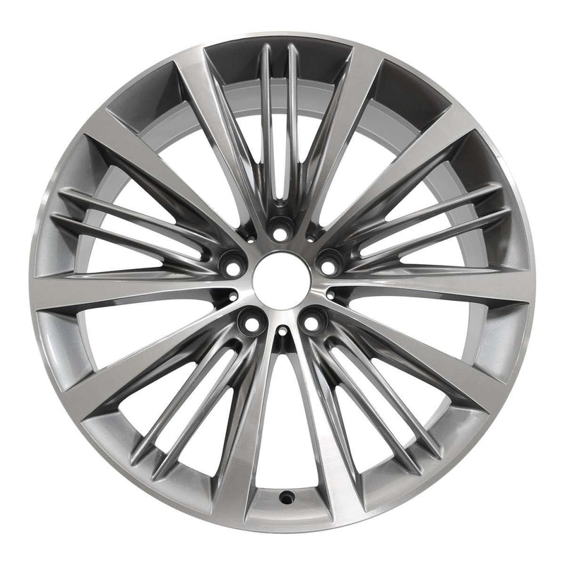 2014 bmw activehybrid wheel 21 machined charcoal aluminum 5 lug w71589mc 34