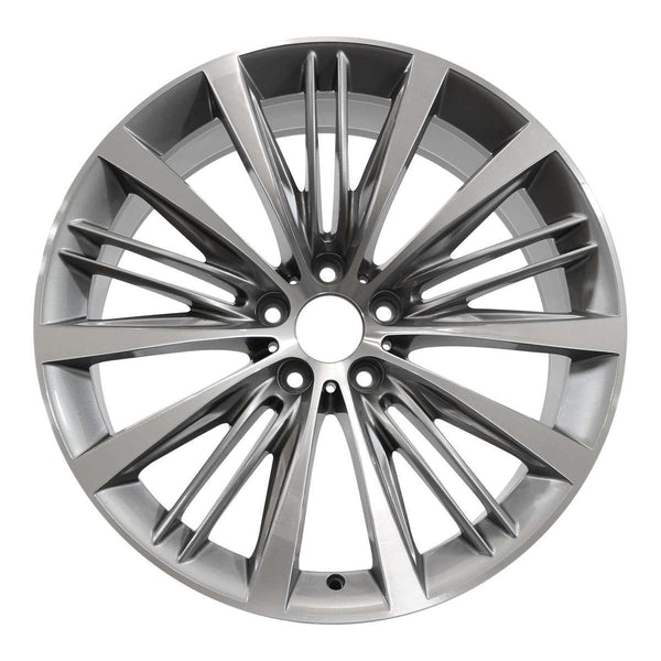 2012 bmw 550i wheel 21 machined charcoal aluminum 5 lug w71590mc 9