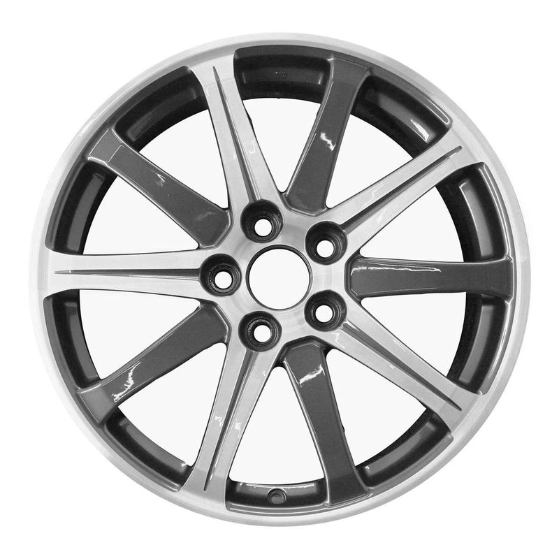 2013 acura tl wheel 19 polished charcoal aluminum 5 lug w71787pc 5