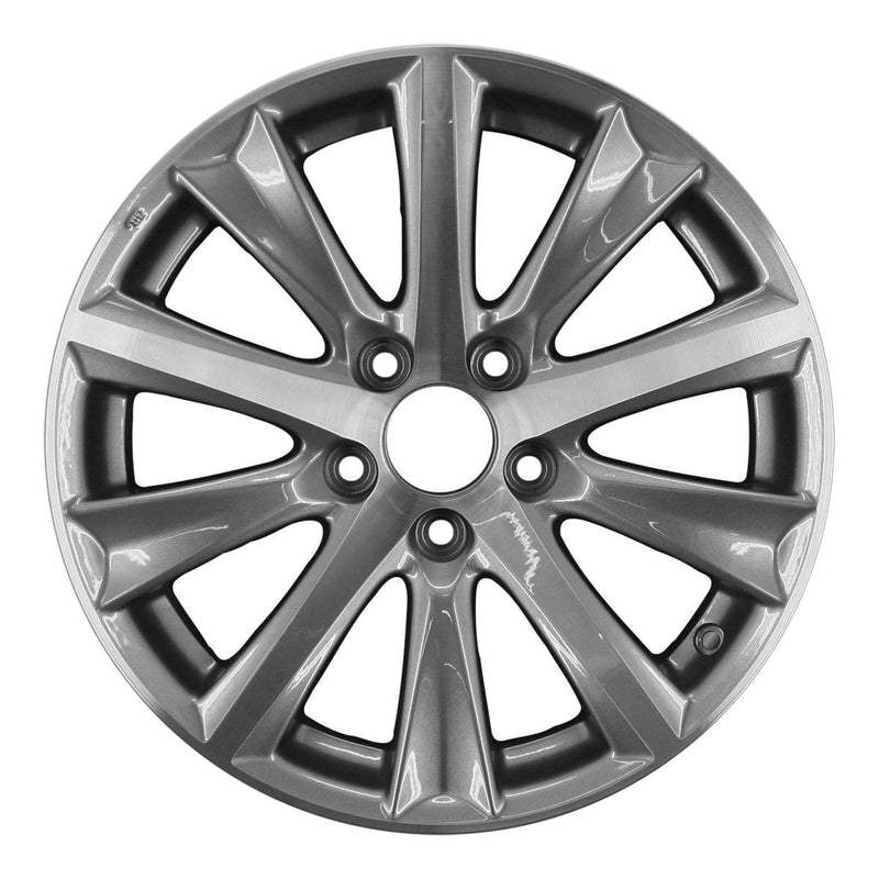 2014 acura ilx wheel 17 machined charcoal aluminum 5 lug w71809mc 2