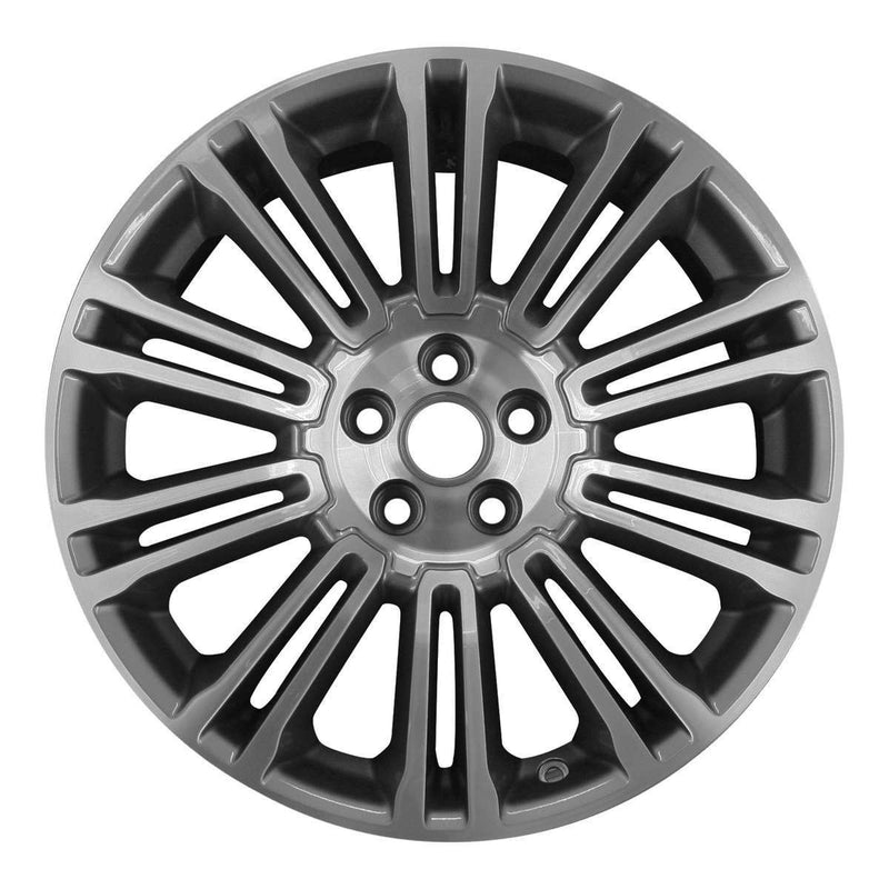 2012 land rover wheel 19 machined charcoal aluminum 5 lug w72233mc 2