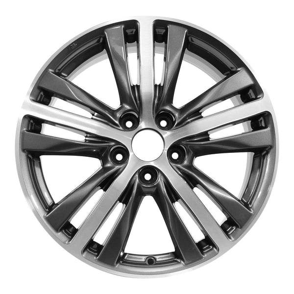 2017 infiniti qx60 wheel 18 machined charcoal aluminum 5 lug w73782mc 2