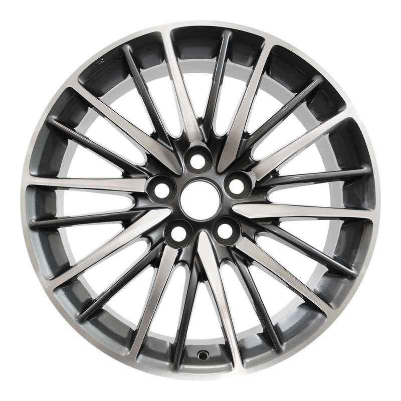 2012 lexus ls460 wheel 19 machined charcoal aluminum 5 lug w74222mc 3