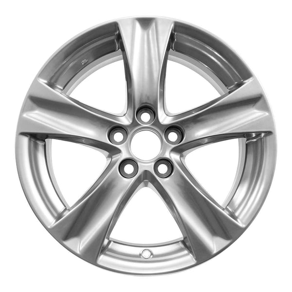 2011 lexus is250 wheel 18 silver aluminum 5 lug w74239s 1