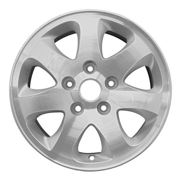 2002 kia sedona wheel 15 machined silver aluminum 5 lug w74575ms 3