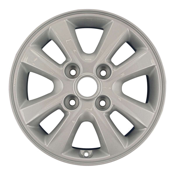 2007 kia spectra wheel 15 silver aluminum 4 lug w74603s 1