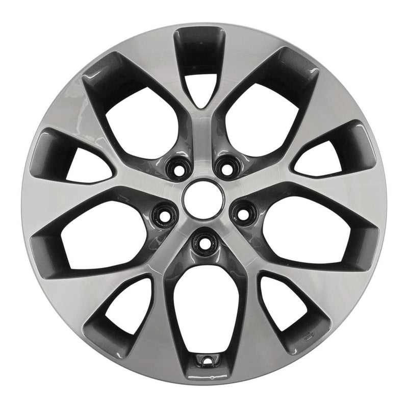 2013 kia soul wheel 18 machined charcoal aluminum 5 lug w74662mc 2