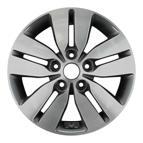 2013 kia forte wheel 16 machined charcoal aluminum 5 lug w74672mc 1