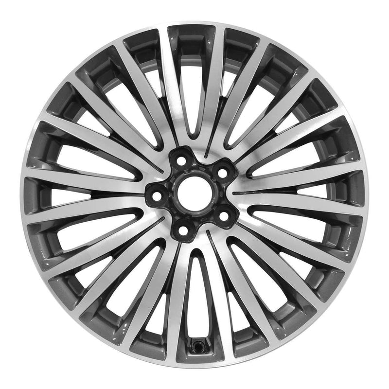 2015 kia cadenza wheel 19 machined charcoal aluminum 5 lug w74676mc 2