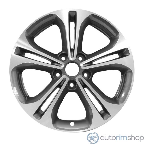 2016 kia forte wheel 17 machined charcoal aluminum 5 lug w74678amc 3