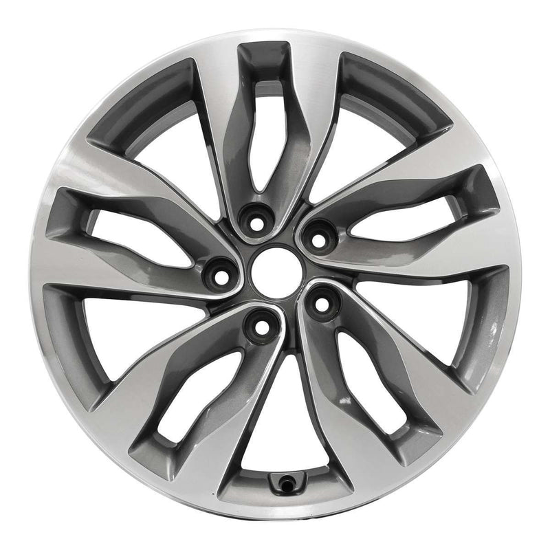 2015 kia optima wheel 18 machined charcoal aluminum 5 lug w74691mc 2