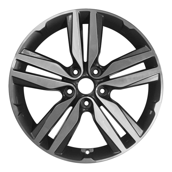 2015 kia soul wheel 18 machined charcoal aluminum 5 lug w74719mc 2