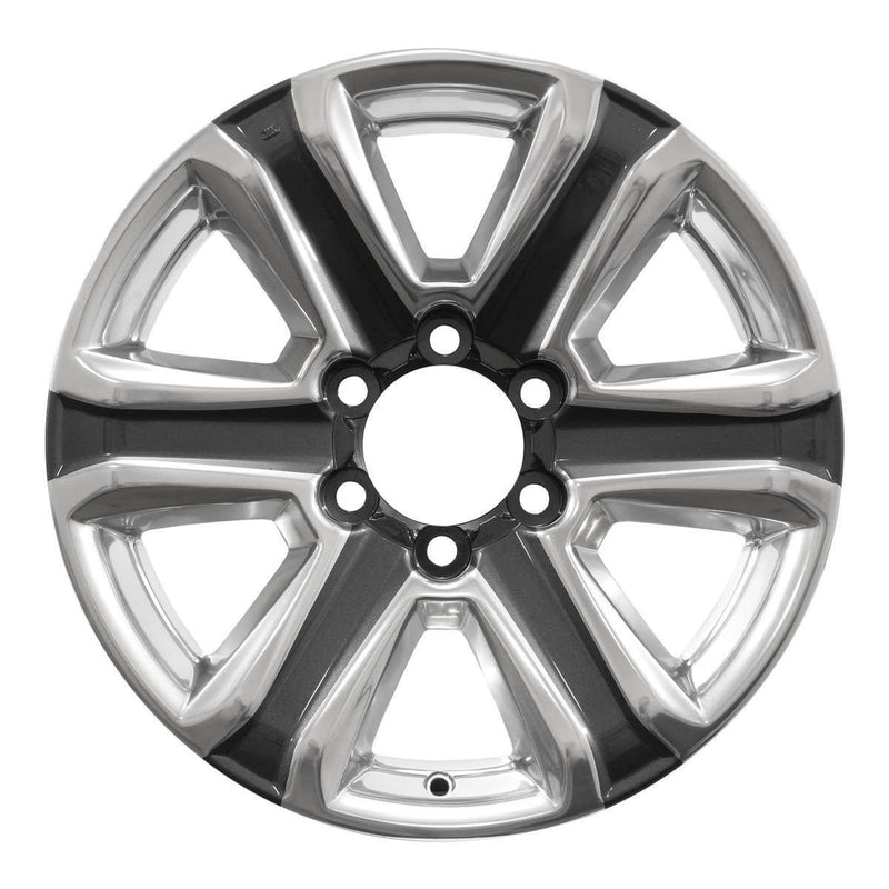 2016 toyota tacoma wheel 18 polished charcoal aluminum 6 lug w75194pc 1