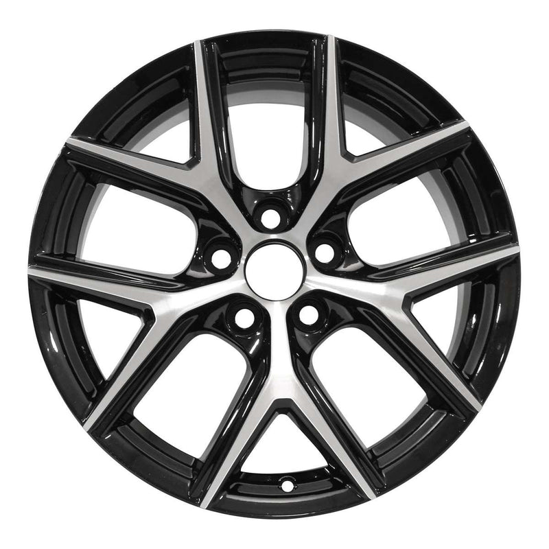 2016 toyota rav4 wheel 18 machined gloss black aluminum 5 lug w75201mb 1