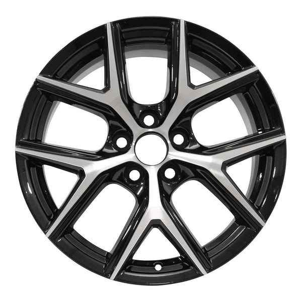 2013 toyota rav4 wheel 18 machined gloss black aluminum 5 lug w75201mb 5