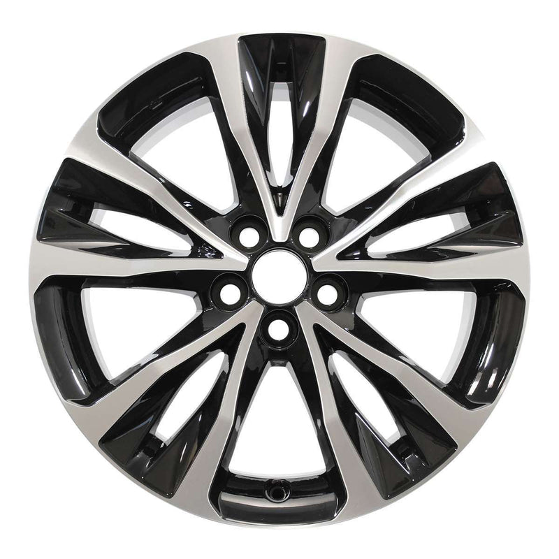 2019 toyota corolla wheel 17 machined gloss black aluminum 5 lug w75208mb 3