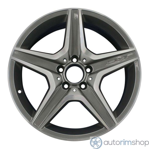 2012 mercedes c63 wheel 18 machined charcoal aluminum 5 lug w85060mc 4