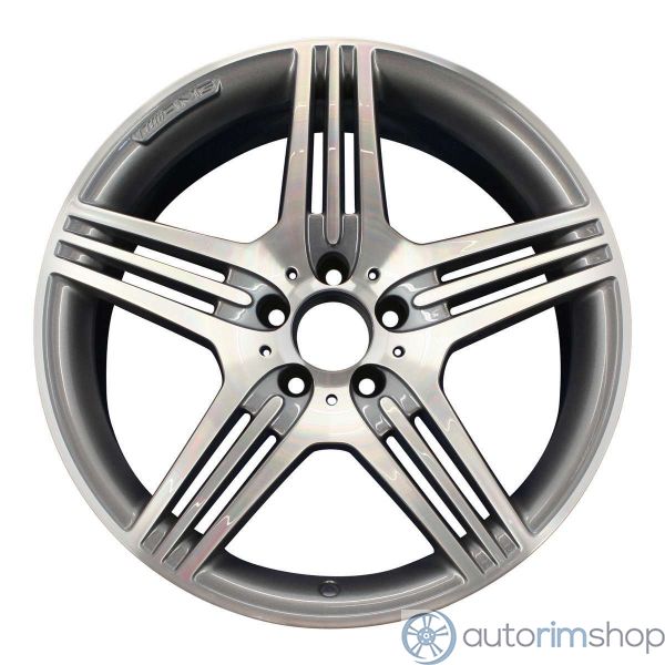 2010 mercedes cls63 wheel 19 machined charcoal aluminum 5 lug w85066mc 4