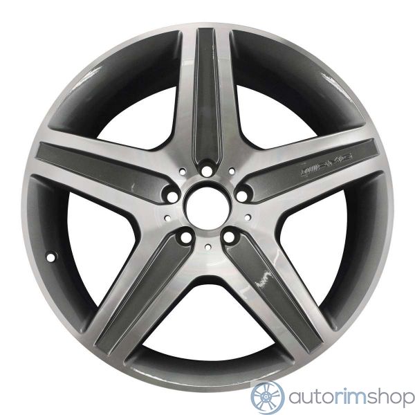 2009 mercedes ml63 wheel 20 machined charcoal aluminum 5 lug w85073mc 1