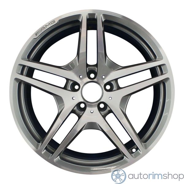 2011 mercedes sl65 wheel 19 machined charcoal aluminum 5 lug w85084mc 7