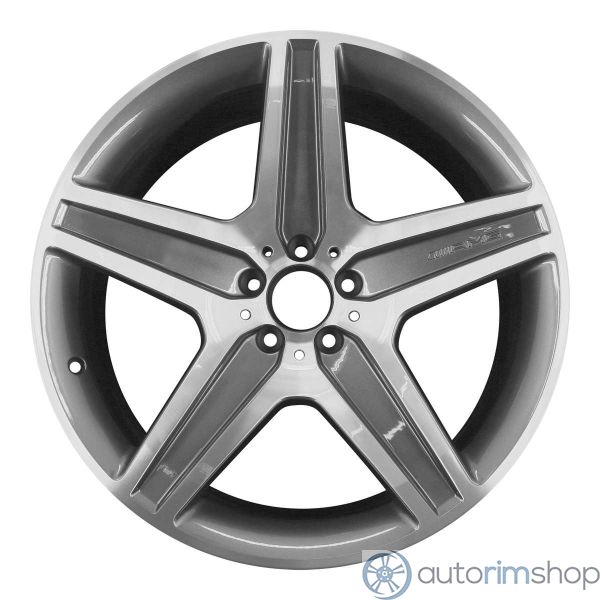 2012 mercedes gl450 wheel 21 machined charcoal aluminum 5 lug w85108mc 2