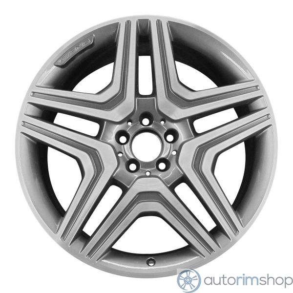 2009 mercedes ml63 wheel 21 machined charcoal aluminum 5 lug w85114mc 1