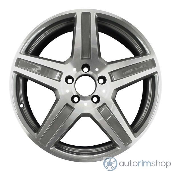 2011 mercedes e63 wheel 18 machined charcoal aluminum 5 lug w85133mc 2