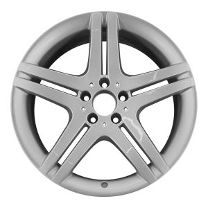 2011 mercedes slk350 wheel 18 silver aluminum 5 lug w85161s 1