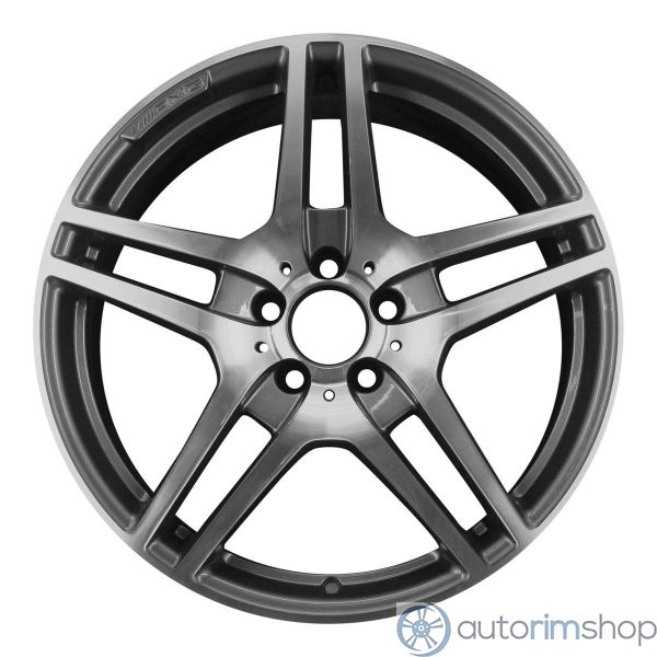 2011 mercedes sls wheel 19 machined charcoal aluminum 5 lug w85204mc 1