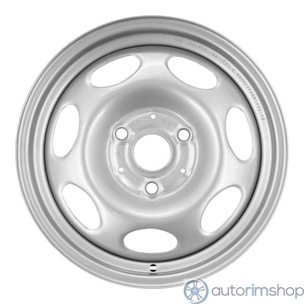 2011 smart car wheel 15 silver steel 3 lug w85208s 4