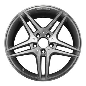 2012 mercedes c63 wheel 18 machined charcoal aluminum 5 lug w85221mc 1