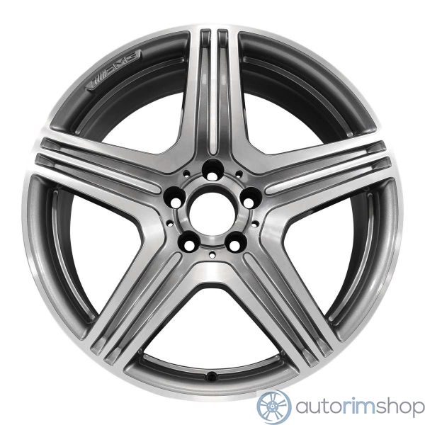 2012 mercedes cls550 wheel 19 machined charcoal aluminum 5 lug w85234mc 1