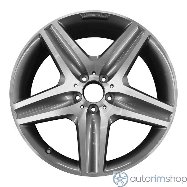 2011 mercedes r350 wheel 20 machined charcoal aluminum 5 lug w85244mc 1