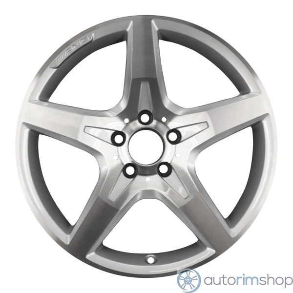 2012 mercedes slk350 wheel 18 machined silver aluminum 5 lug w85248ms 1