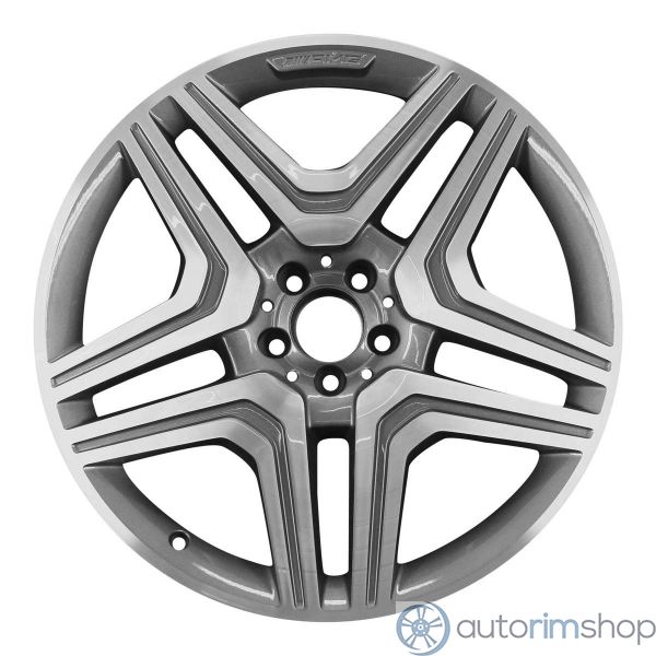 2012 mercedes ml63 wheel 21 machined charcoal aluminum 5 lug w85264mc 2