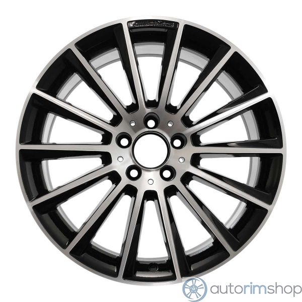 2015 Mercedes C300 Wheel 19" Machined Gloss Black Aluminum 5 Lug W85375MB-1