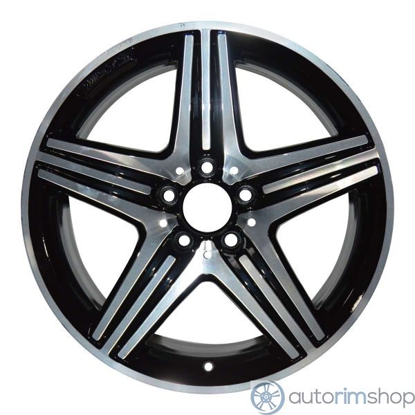 2014 Mercedes Cla250 Wheel 18" Machined Gloss Black Aluminum 5 Lug W85392MB-1