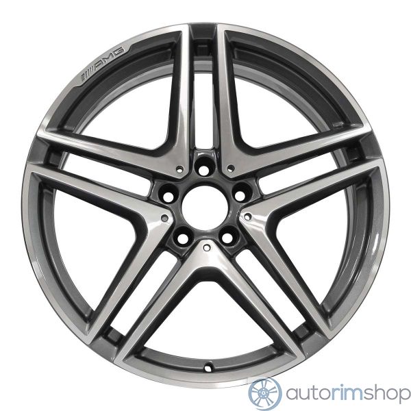 2015 Mercedes E63 Wheel 19" Machined Charcoal Aluminum 5 Lug W85399MC-2