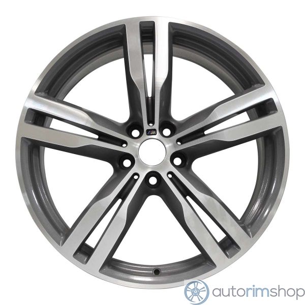 2018 BMW 740e Wheel 20" Machined Charcoal Aluminum 5 Lug W86281MC-8