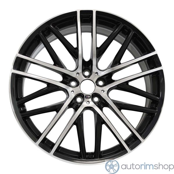 2017 BMW 750i Wheel 21" Machined Gloss Black Aluminum 5 Lug W86290MB-5