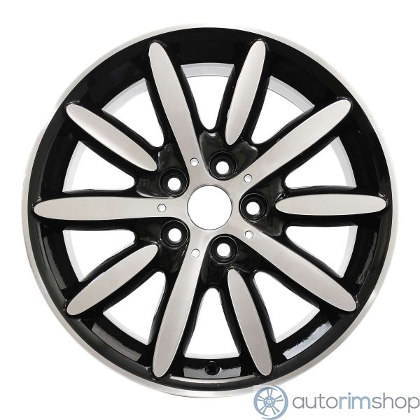 2019 Mini Cooper Rueda 17" Aluminio negro maquinado 5 Lug W86318MB-4