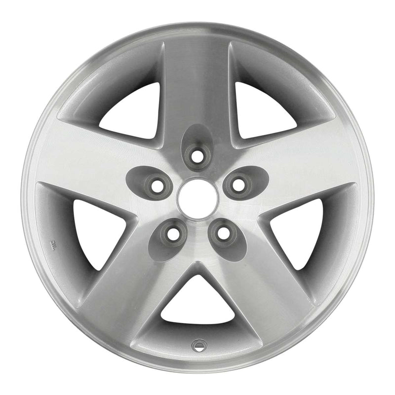 2005 Jeep Wrangler Rueda 16" Plata Aluminio 5 Lug W9047AS-4