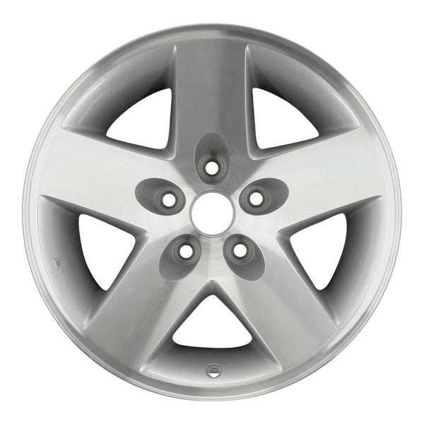 2004 Jeep Wrangler Rueda 16" Plata Aluminio 5 Lug W9047AS-3