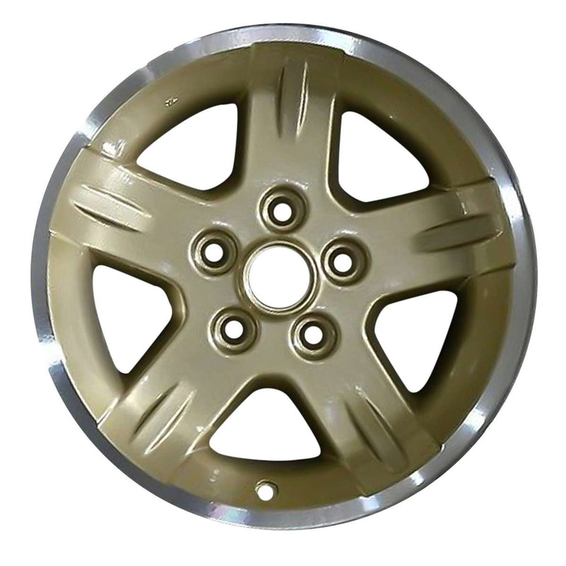 2006 Jeep Wrangler Rueda 15" Oro con Borde Maquinado Aluminio 5 Lug W9050GML-3