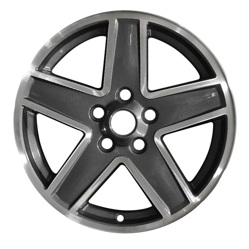 2008 Jeep Compass Rueda 17" Aluminio Carbón Maquinado 5 Lug W9069MC-2