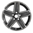 2009 Jeep Compass Rueda 17" Aluminio Carbón Maquinado 5 Lug W9069MC-3