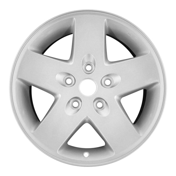 2007 jeep wrangler wheel 17 silver aluminum 5 lug rw9074s 1